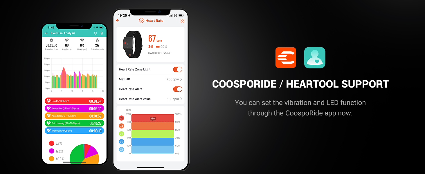 coospo heart rate monitor