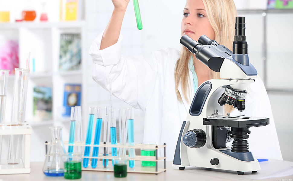 SWIFT SW380T Microscopio 40X2500X, Microscopio da Laboratorio Composto