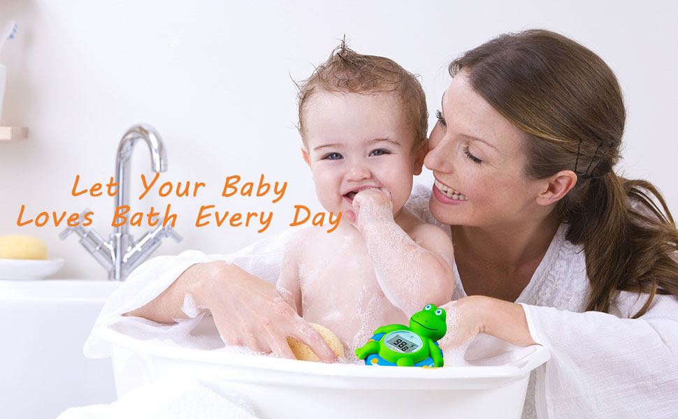 Baby loves bath every day