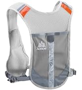 JEELAD Running Hydration Vest Trail Running Backpack BPA-Free Leak-Proof Running Water Bottles fo...