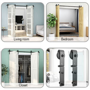 Bi-Folding Barn Door Hardware Kit