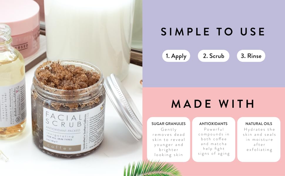 natural exfoliating facial scrub for women