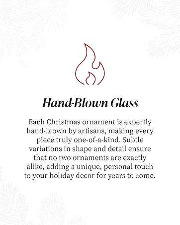 Art Studio Company, Christmas Ornaments, artisan-crafted, hand-painted blown glass ornaments