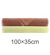 QOPAHI 100×35cm African Net Sponge, Enlarged African Exfoliating Net 2 in 1 Body Shower Scrubber ...