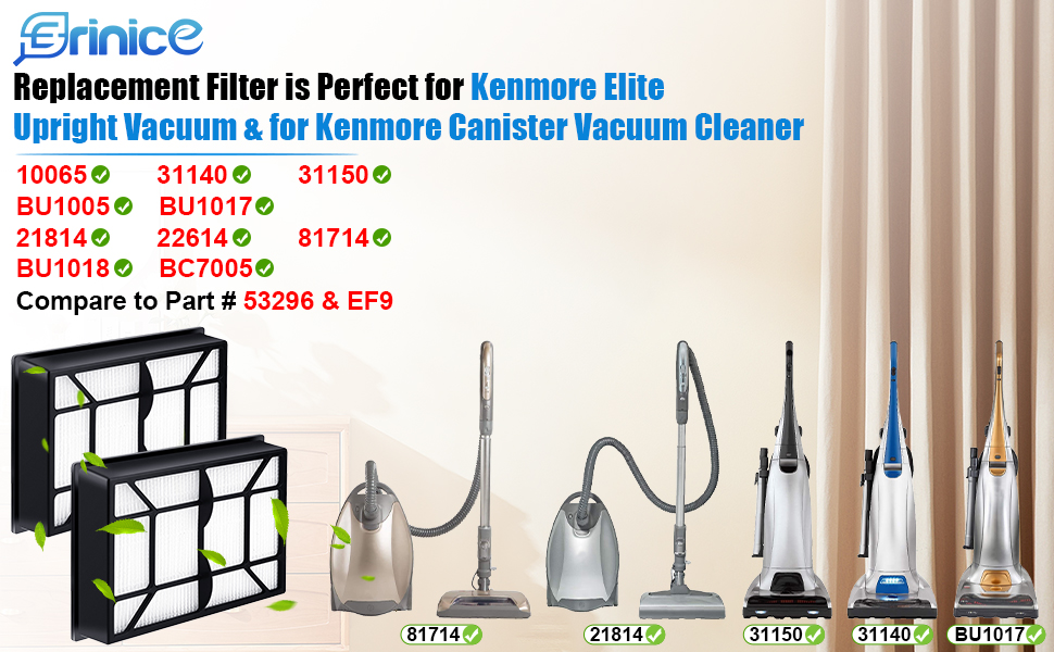 Erinice EF9 53296 Replacement Filter for Kenmore Elite