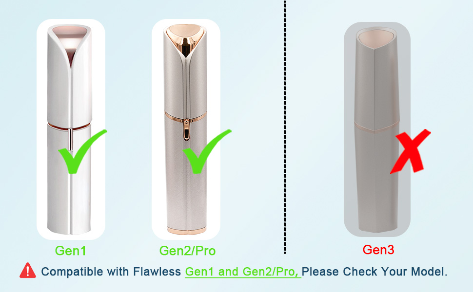 replacement heads for flawless