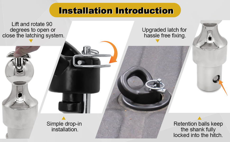 60638 Puck System Gooseneck Hitch Ball Kit, Compatible with