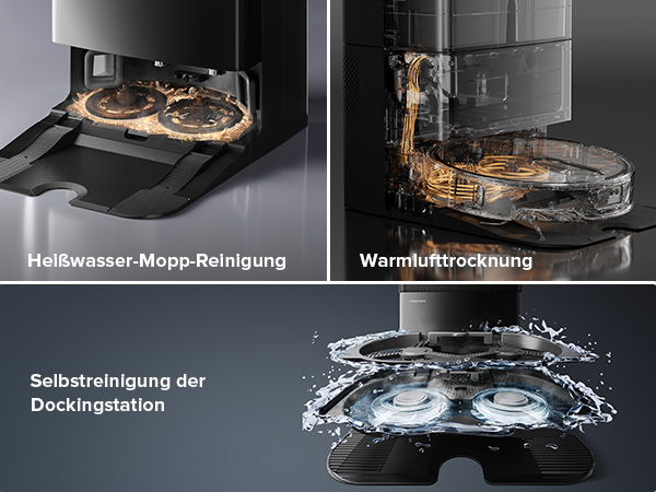 a large picture of a black coffee maker with a glass door.