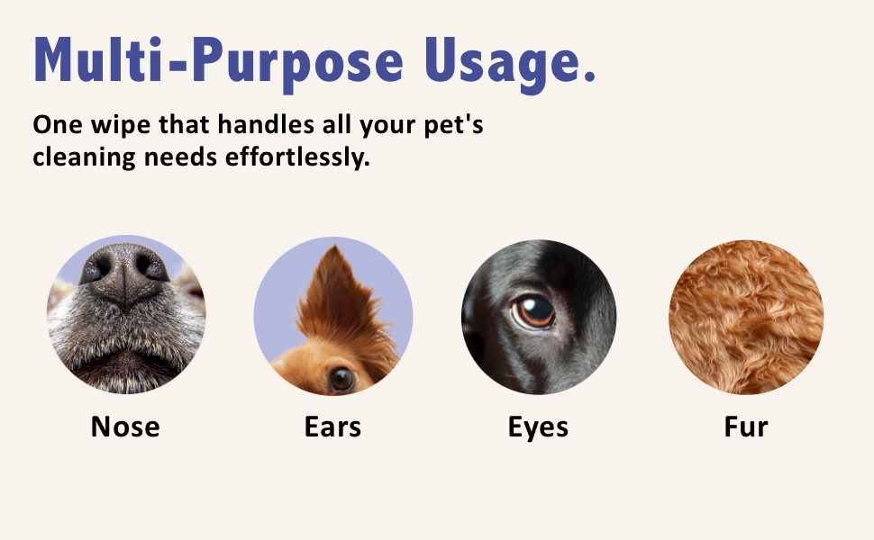 Purple Tails Dog Wipes