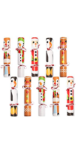 12 pcs Xmas Characters Christmas Party Table Favors