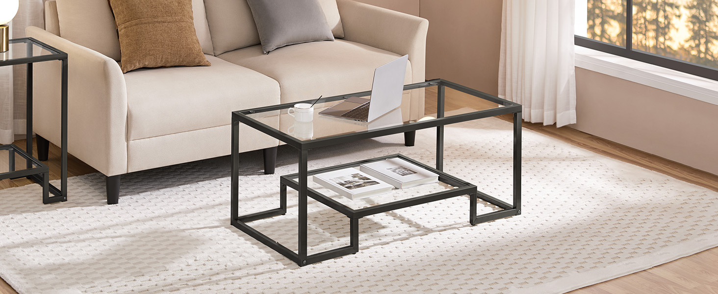 glass coffee table