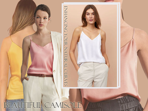 Womens Satin Silk Tank Tops Camisole Cami V Neck Casual