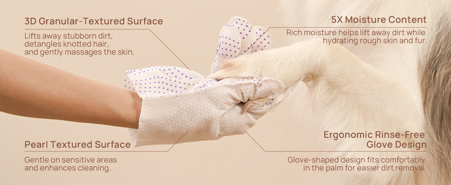 pet glove wipes