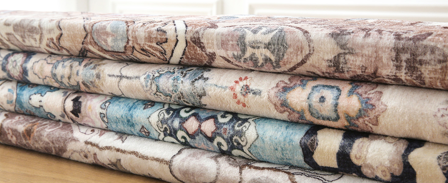 ROCYJULIN 9x12 Area Rugs for Living Room, Faux Wool Area