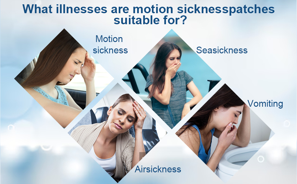 Motion Sickness Patch,Travel Sickness Patches for CarBoat,Rides, Cruise