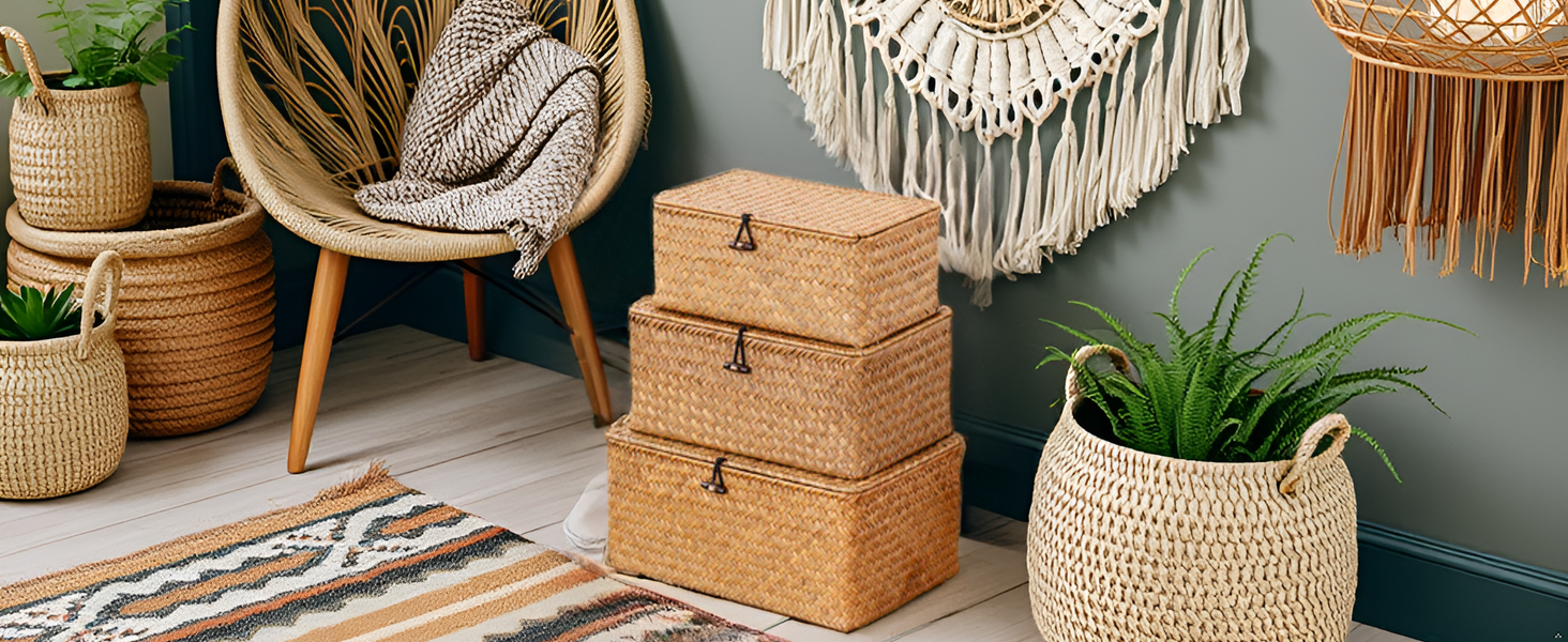 Shelf Baskets with Lid