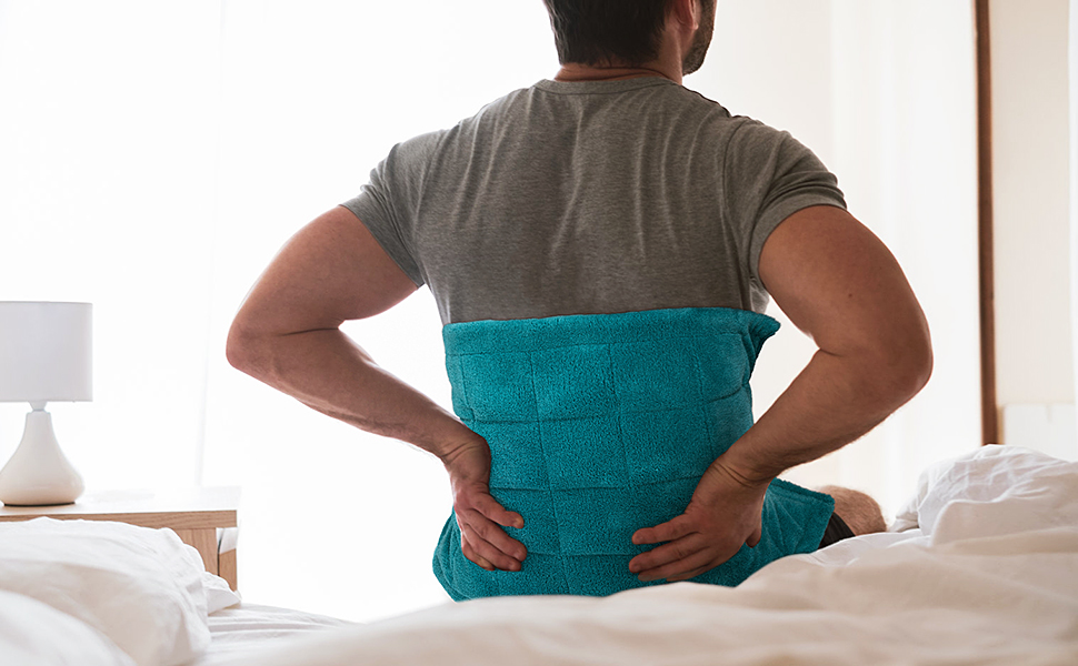 Weighted Heating Pad for Back Pain Relief, 2.2lb Large Electric Heating