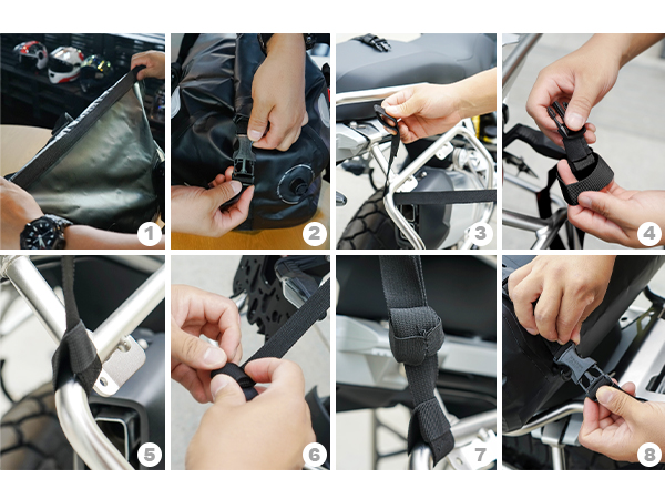 バッグ2点セット Amazon | [IRON JIA'S]バイクシートバッグ ツーリングバッグ