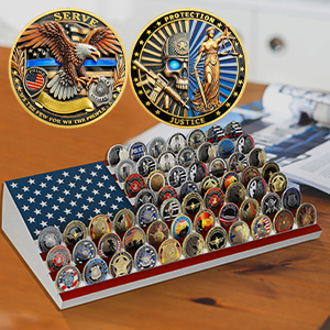 police coin display