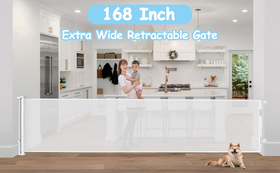 168 Inch Extra Long Baby Gates for Large Openings
