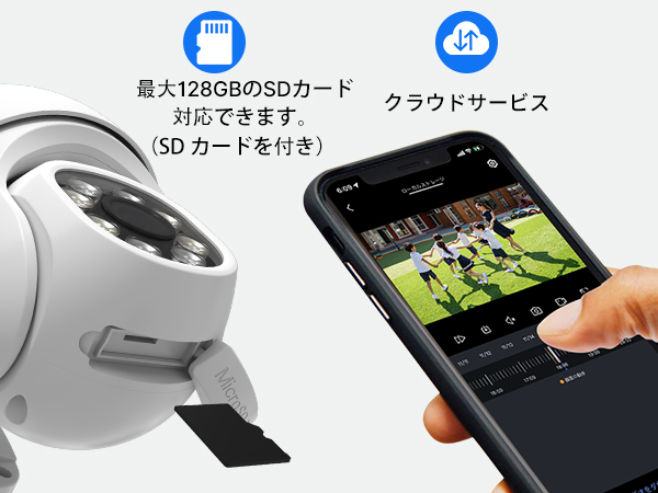 Amazon.co.jp: 【自動追尾機能搭載】防犯カメラ 5倍ズーム パン