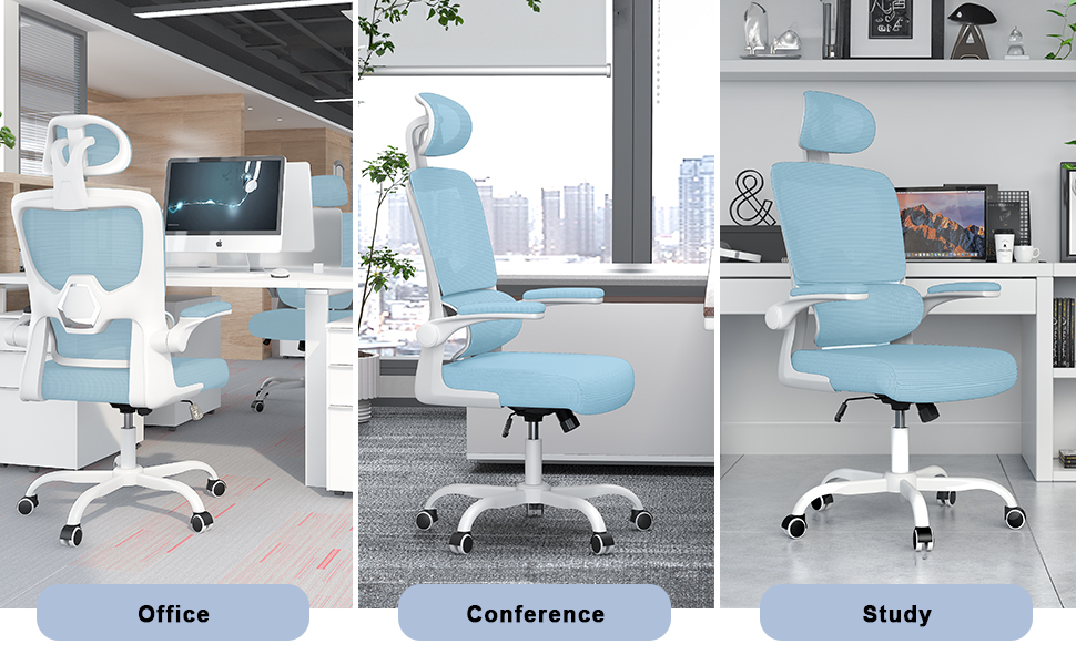 Naspaluro Ergonomic Office Chair High Back Desk Chair with CShape