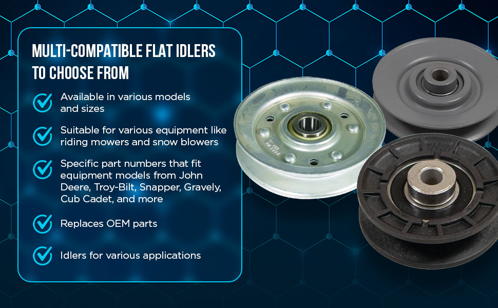 m ILONPA Flat Idler Pulley 175820 532175820 107620 for