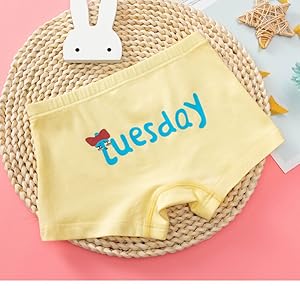 5 Pack Sunday Girl's Boyshort Panties