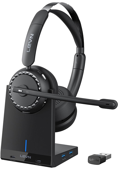 wireless headset with mic for work