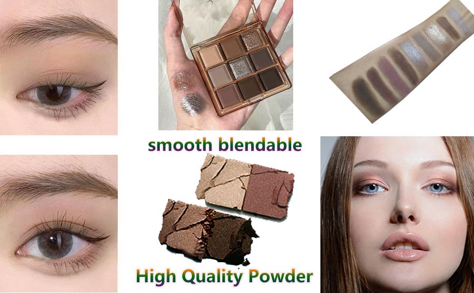 Brown Matte Shimmer Eyeshadow Palette