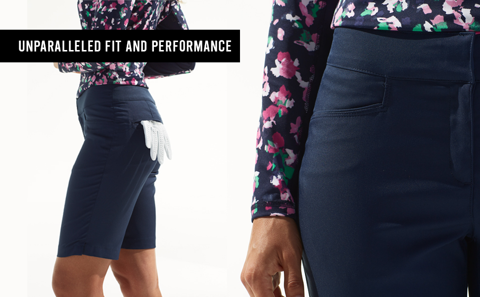 PGA TOUR Women’s Stretch360 Golf Short with Comfort Stretch Waistband