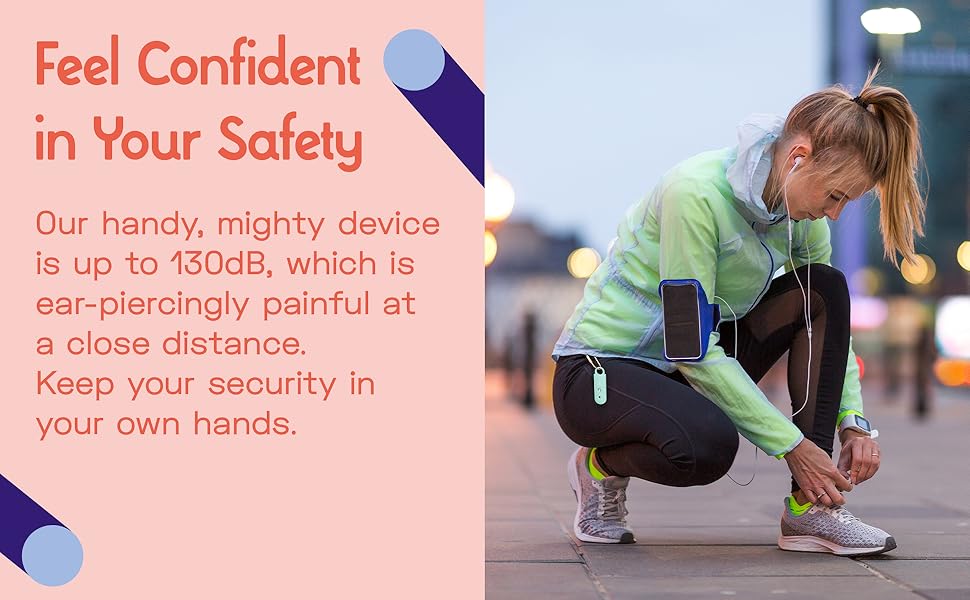 Vantamo Personal Alarm for Women Extra Loud Double Speakers, First