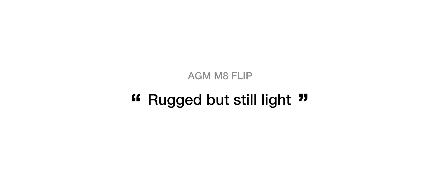 M8 Rugged Flip Phone - Rugged but still Light