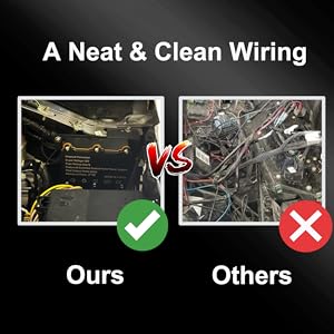 a neat clean wiring