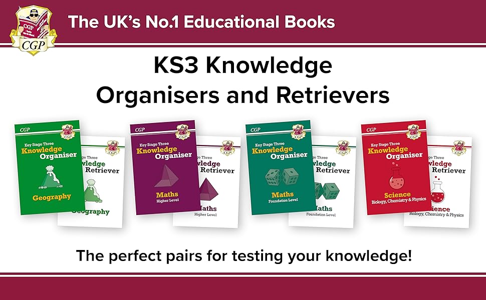 KS3 Maths Knowledge Organiser Higher ideal for Years 7, 8 and 9 (CGP
