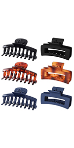 6pcs lagrge hair clips