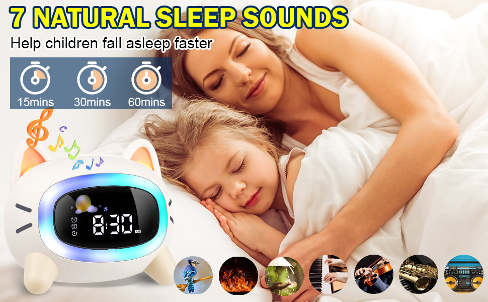 ANALOI Kids Alarm Clock Ok to Wake Alarm Clock for Kids, Toddlers Night