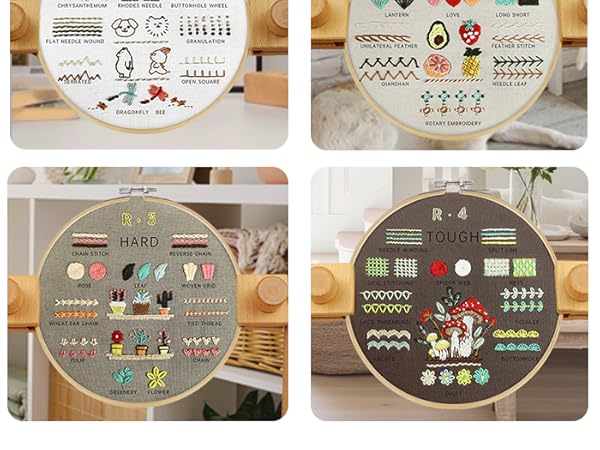 Embroidery Kit for Beginners Adults