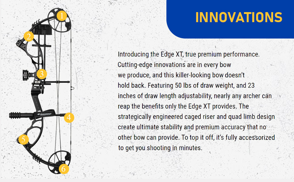 Diamond Archery Edge XT Adjustable Accurate Stable Fully