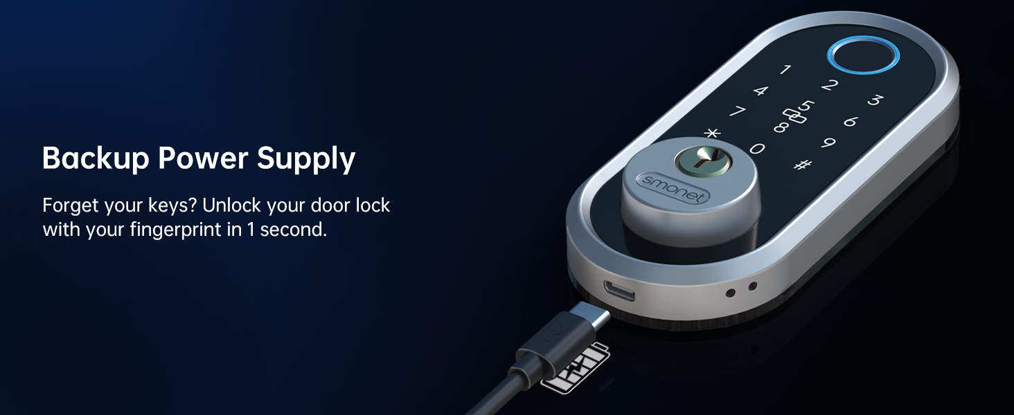 Smart Front Door Lock Set Fingerprint Lock Keypad Front Door