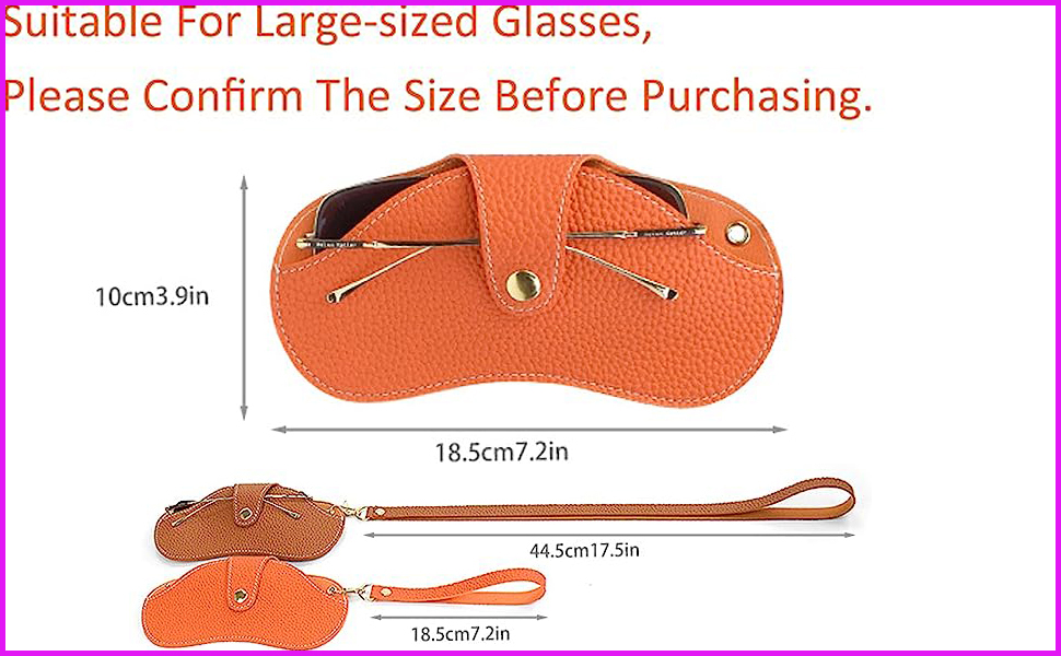 Payutou Soft Leather Sunglasses Case Portable Glasses Pouch Outdoor