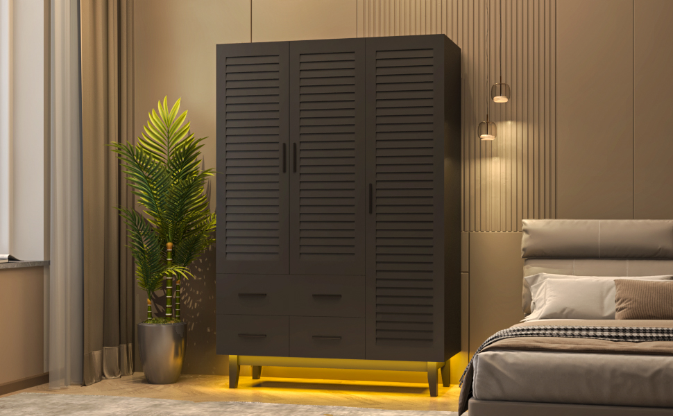 Armario ropero de 3 puertas