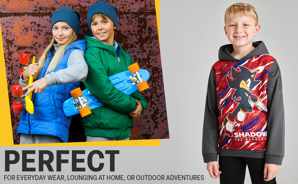 Sonic The Hedgehog Hoodie for Boys Teens