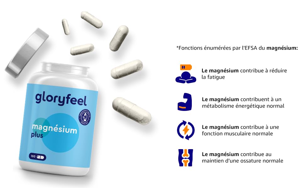 Citrate de Magnésium Premium, 1554mg par Dose Quotidienne, avec