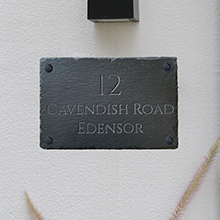 slate plate for house numbers