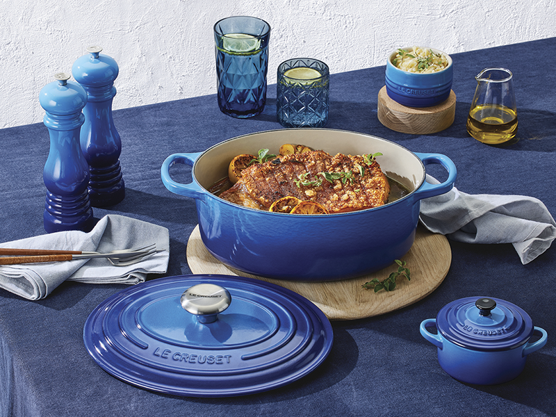 Oval Casserole_Azure
