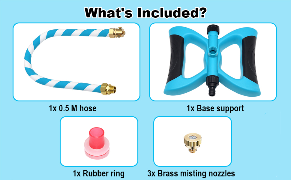 KootesDay Stand Patio Mister, Misting Cooling System