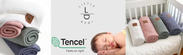 Little Dedi Dua Tencel Lyocell Baby Blanket Swaddle Wrap