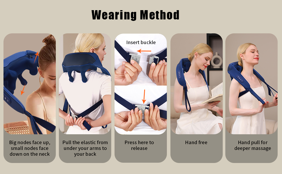 Cordless Electric Rechargeable Neck Massager