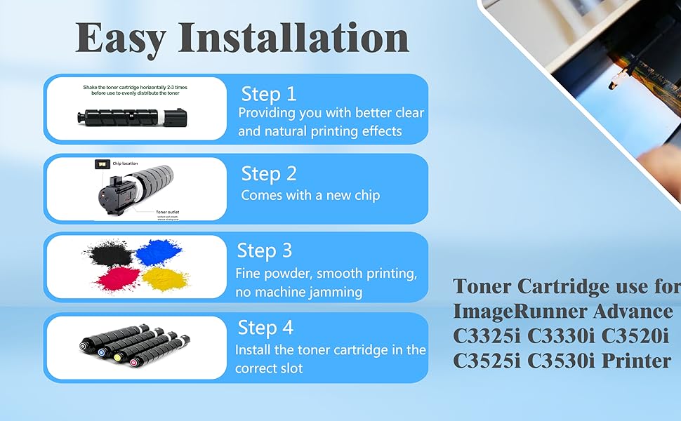 canon gpr-53 toner for ImageRunner Advance C3325i C3330i C3520i C3525i C3530i toner